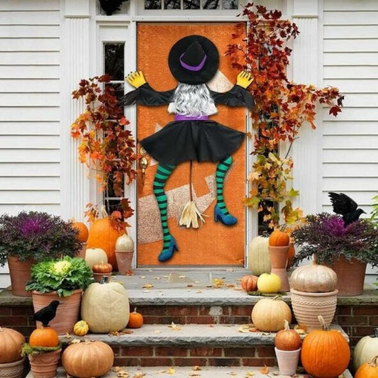 🎃Large Crashing Witch Halloween Decorations🧙‍♀