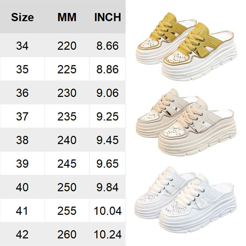 AlwaysdwellTM - Lightweight Thick-sole Hollowed Breathable Shoes for Women