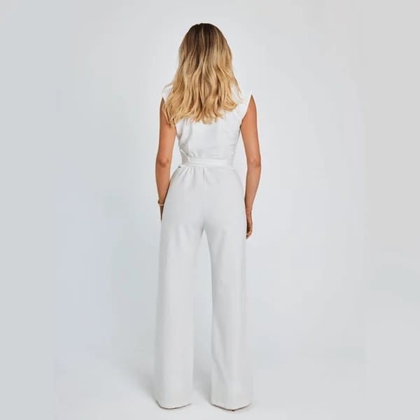 alwaysdwell™ - Women's Sleeveless Wide-Leg Jumpsuit