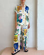 alwaysdwellTM - 🔥Artistic Graffiti Print Casual Two-Piece Set