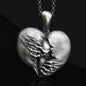 alwaysdwellTM - Heart of Hell Ripped Skull Necklace