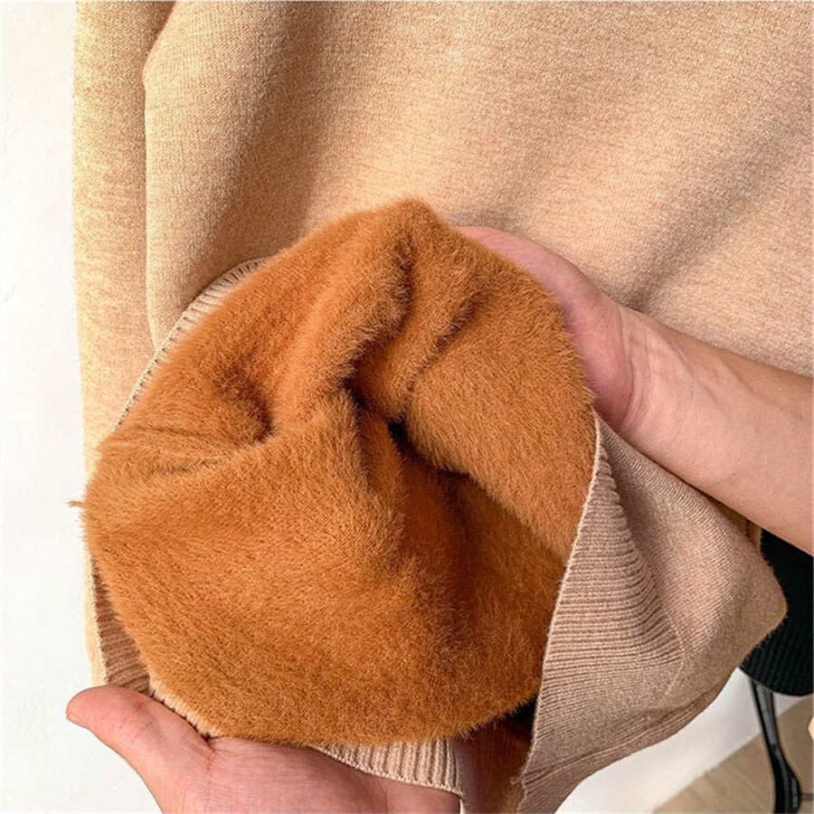 AlwaysdwellTM - Cozy Women's Turtleneck Fleece Pullover Sweater