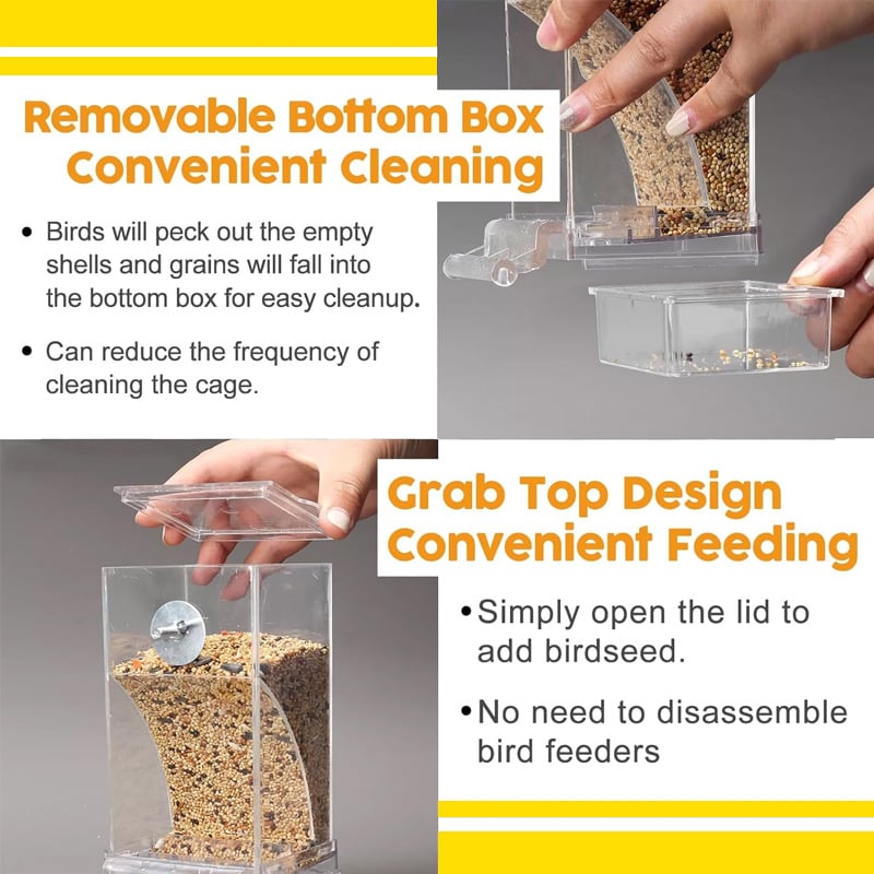 🔥No Mess Automatic Bird Feeder