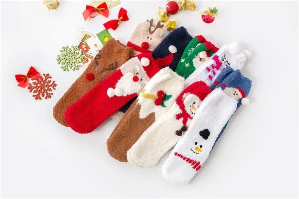 🎄Christmas Sale- 49% OFF🎁Cute Christmas Style Thickened Warm Socks