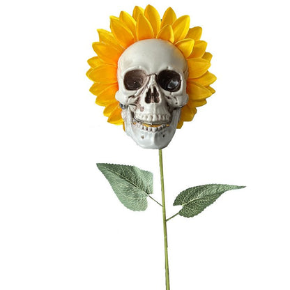 HALLOWEEN DECOR SKULL SUNFLOWERS🌻BUY 3 FREE SHIPPING