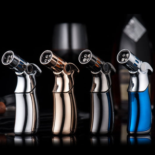 alwaysdwell™-Windproof straight torch blue flame lighter