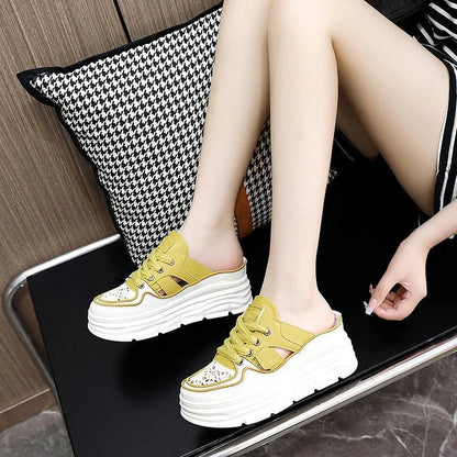 AlwaysdwellTM - Lightweight Thick-sole Hollowed Breathable Shoes for Women
