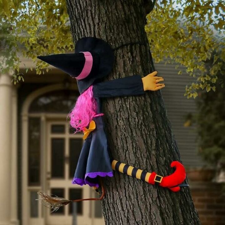 🎃Large Crashing Witch Halloween Decorations🧙‍♀