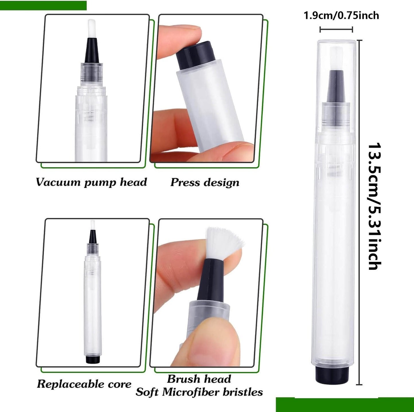 Fillable Touch Up Paint Pen Brush