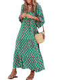 AlwaysdwellTM - 💥Special sale - Women's Puff Sleeve Floral Boho Maxi Dress