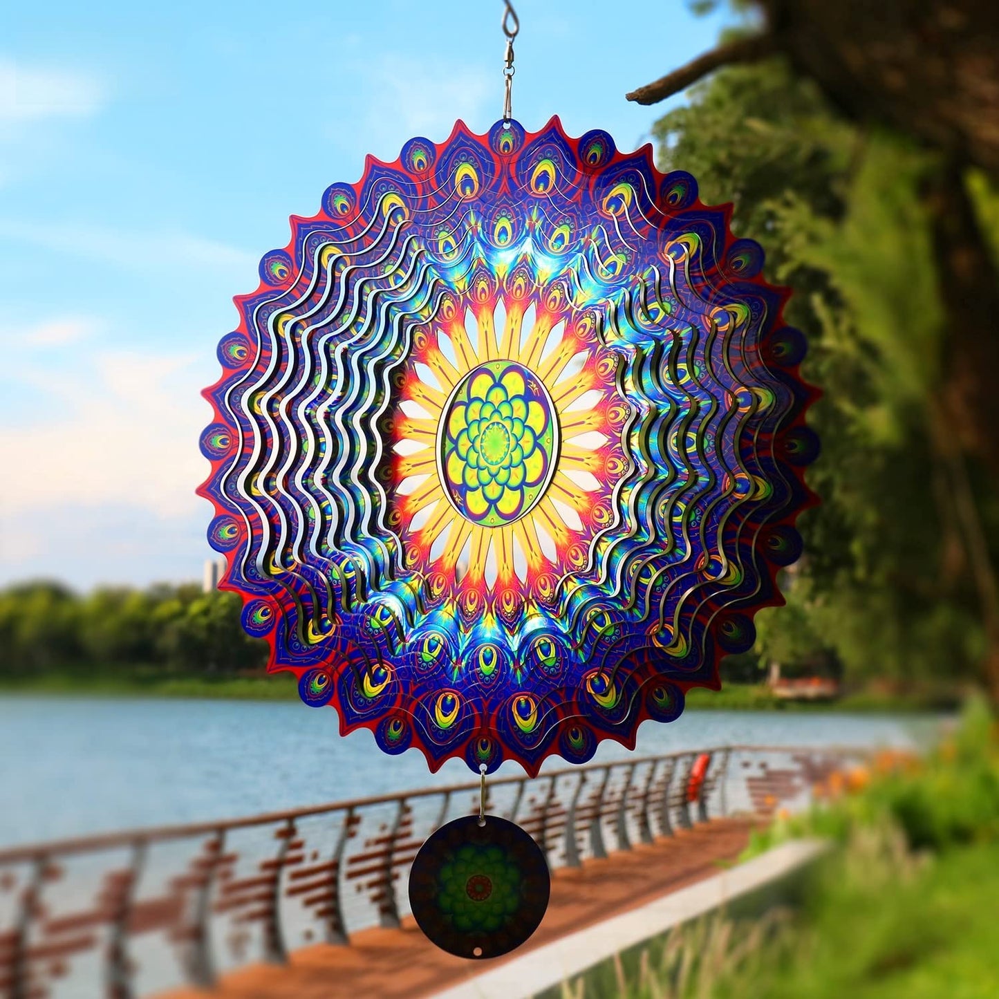 alwaysdwell™Stainless Steel Wind Spinner - Stunning 3D Effect