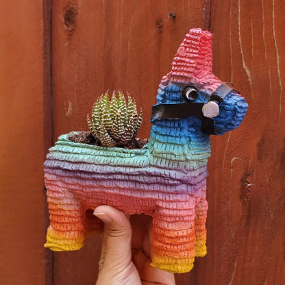 Rainbow Horse Planter