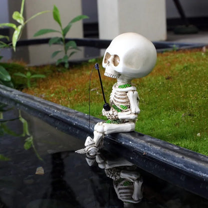 🔥Fishing Skeleton Garden Accessory