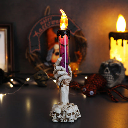 alwaysdwellTM - Halloween Ghost Hand Electronic Skull Candle