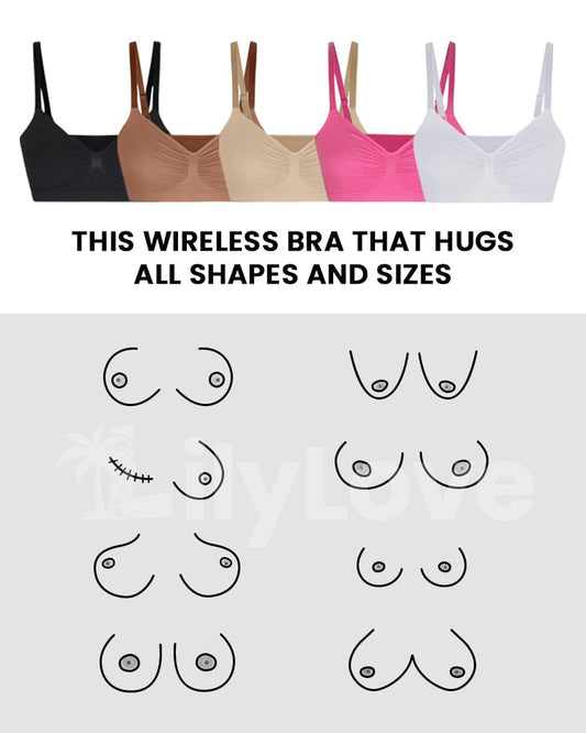 AlwaysdwellTM - Women's Wireless Sculpt Bra Comfort Bralettes No Underwire Unlined Cami Bra