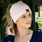 alwaysdwellTM - 🎁Winter Soft Knit Ponytail Bun Beanie Hat