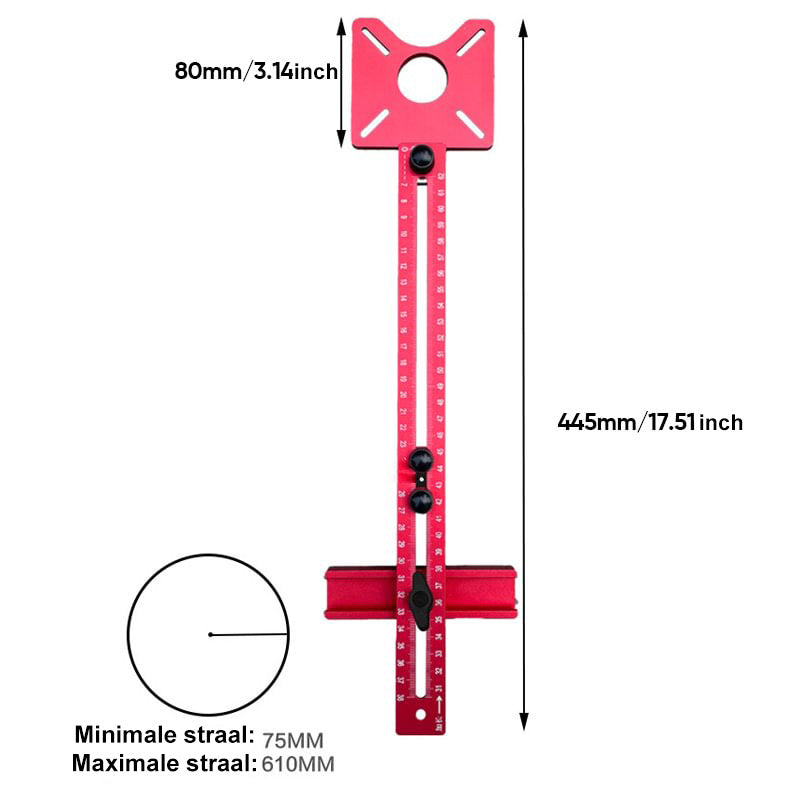 alwaysdwellTM - 3 in 1 Woodworking Professional Milling Round Grooving Tool