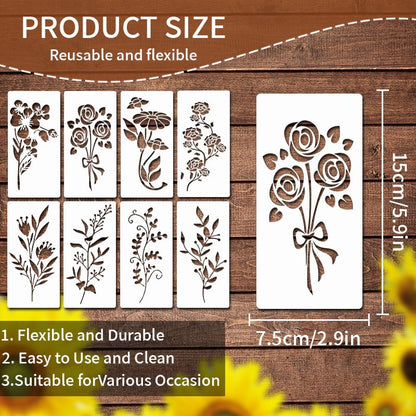 alwaysdwell™-🏡This Week's Special Sale -Garden Fence Large Flower Stencils🌻DIY Decoration