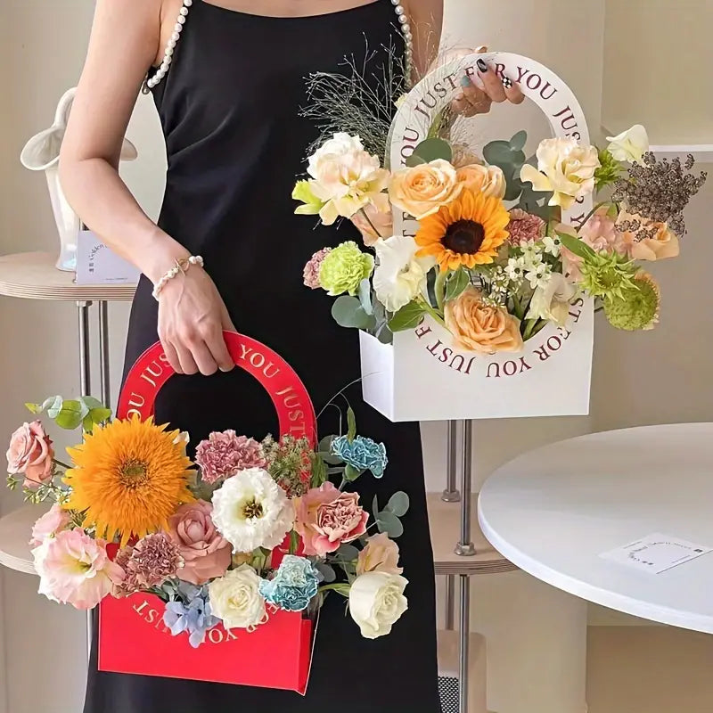 alwaysdwell™🌸Perfect decoration for wedding festivals-DIY paper box flower belt-handbag