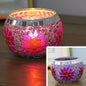 alwaysdwellTM - Mosaic glass candlestick European retro ornaments