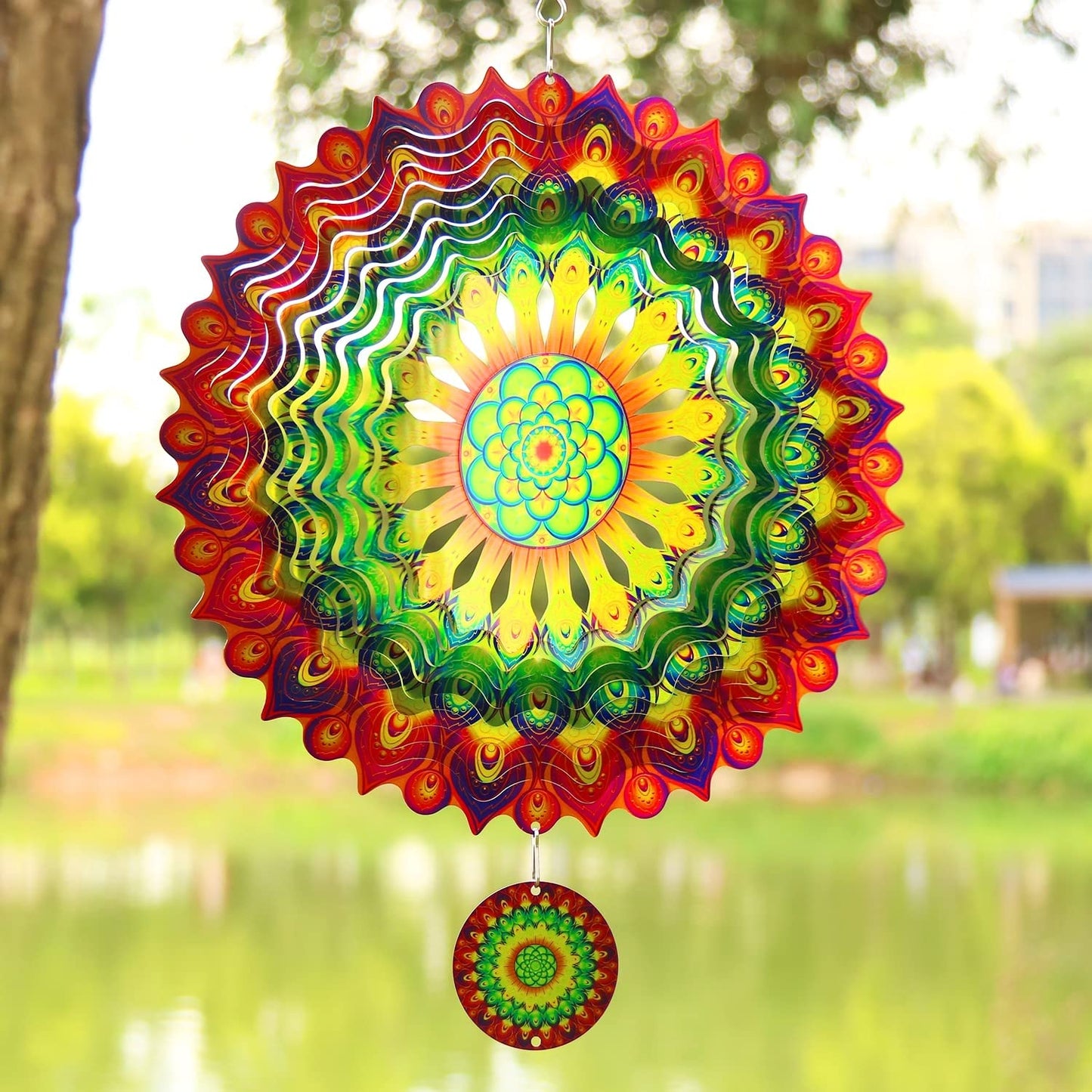 alwaysdwell™Stainless Steel Wind Spinner - Stunning 3D Effect