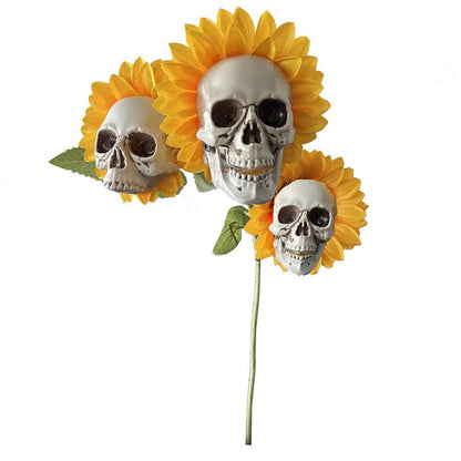 HALLOWEEN DECOR SKULL SUNFLOWERS🌻BUY 3 FREE SHIPPING