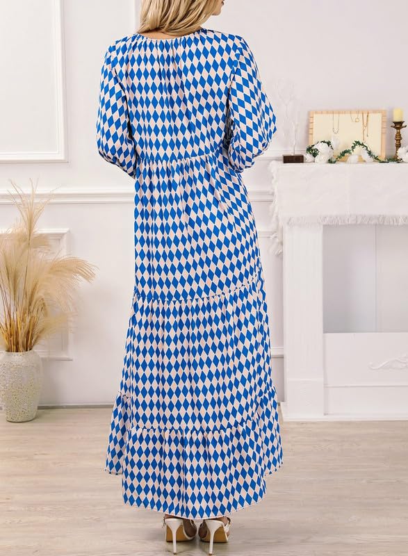 AlwaysdwellTM - 💥Special sale - Women's Puff Sleeve Floral Boho Maxi Dress