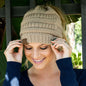 alwaysdwellTM - 🎁Winter Soft Knit Ponytail Bun Beanie Hat