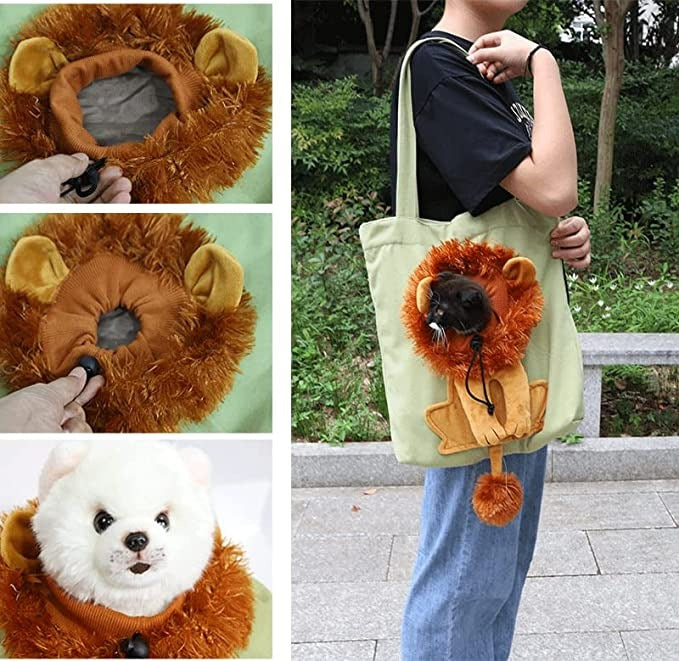 AlwaysdwellTM - Pet Canvas Shoulder Carrying Bag