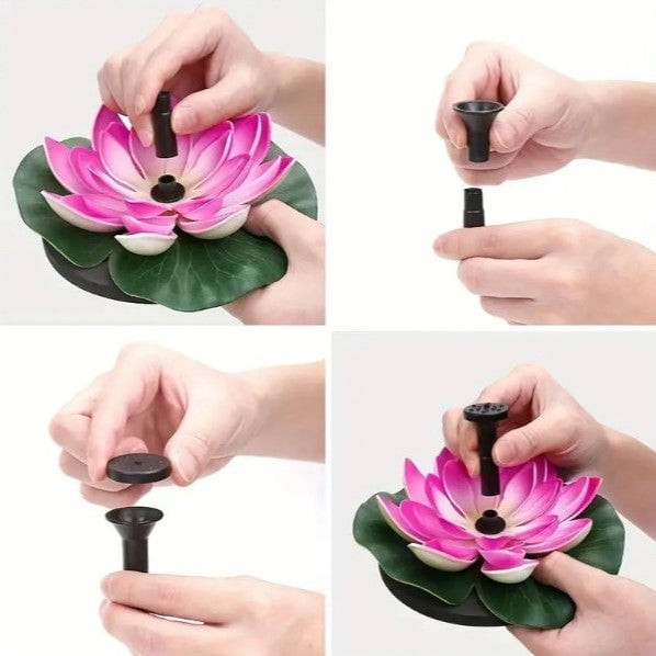 🔥BUY 2 GET 10% OFF🔥Lotus Shaped Solar Fountain Pond Decorative