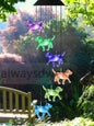 alwaysdwellTM - Dogs Color Changing Solar Wind Chime