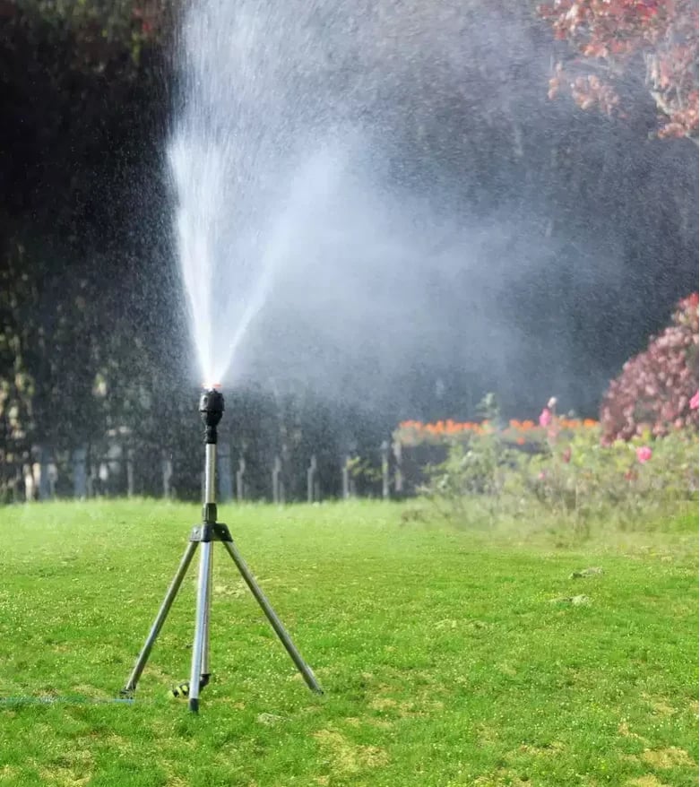 alwaysdwell™-Stainless Steel Rotary Irrigation Tripod Telescopic Support Sprinkler