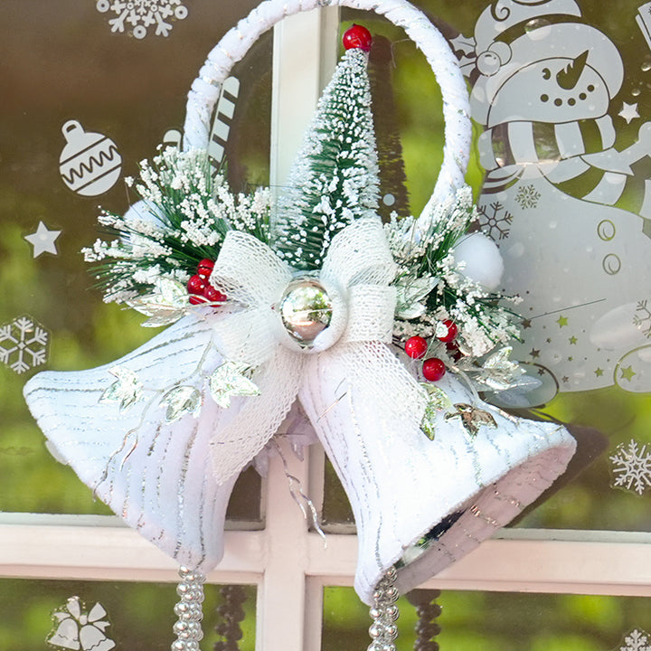 ON SALE🔥 New Christmas Decorations White Bell Hanging Ornaments