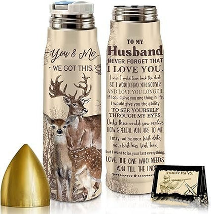 Gifts for Men Dad Him-3DUV Bullet Thermos Cup