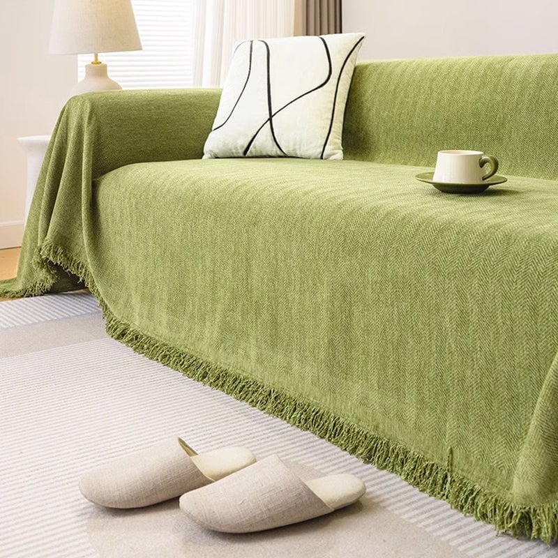 alwaysdwell™-Herringbone Chenille Sofa Cover