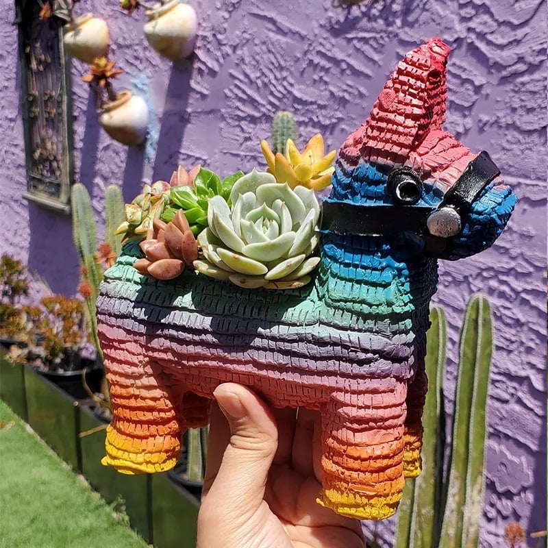 alwaysdwellTM - Rainbow Horse Planter