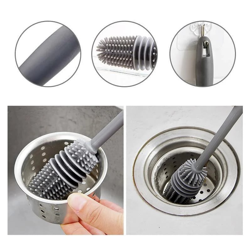 Multifunctional soft cleaning brush