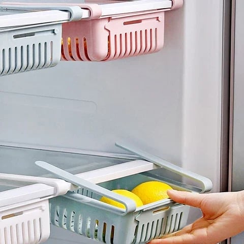 Refrigerator storage basket rack!🔥