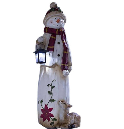 alwaysdwellTM - Woodland Snowman with Electronic lamp