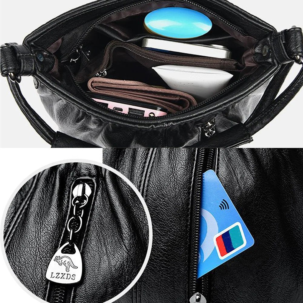 alwaysdwell™ - PU Messenger Bag Women's Breathable Crossbody Bag