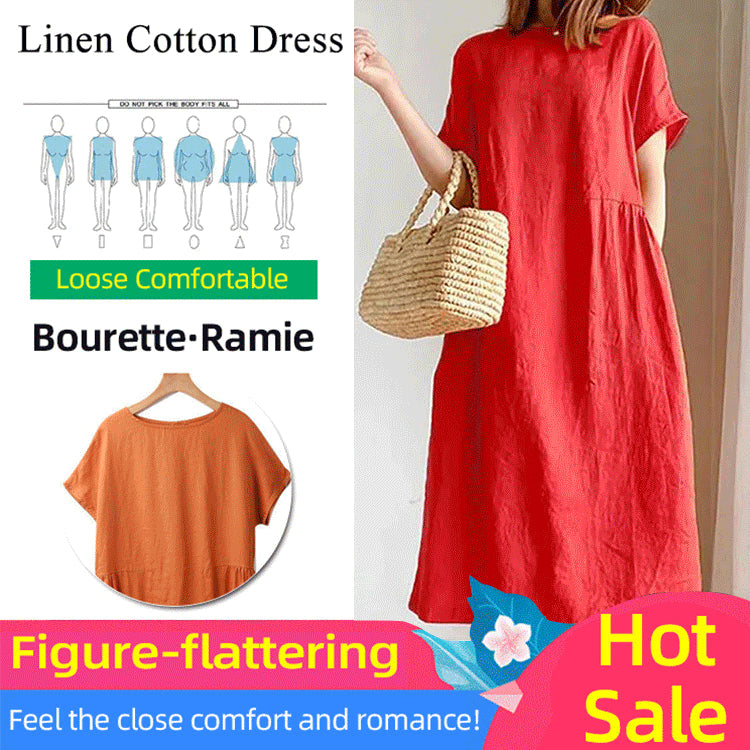 AlwaysdwellTM - 🔥HOT SALE🔥 Japanese Style Linen Cotton Dress(50%OFF)