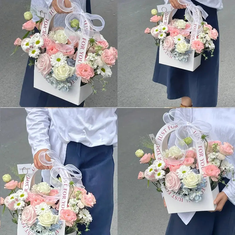 alwaysdwell™🌸Perfect decoration for wedding festivals-DIY paper box flower belt-handbag