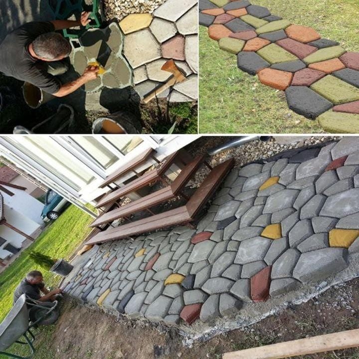 🎁 DIY Patio Paving Mold