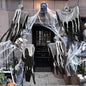 alwaysdwellTM - Halloween hanging skull gauze ghost