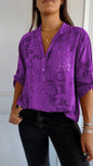 alwaysdwellTM - 🔥Huge Sale -51% OFF💖V-neck Half-button Printed Top