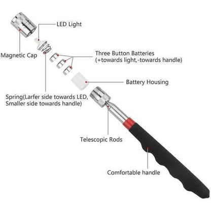 🔥LED Retractable Magnetic Pickup