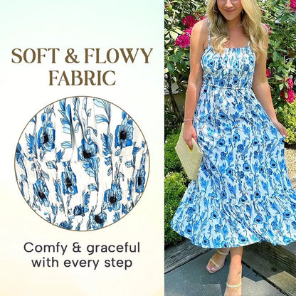 alwaysdwellTM - 💃Huge Sale 55% OFF🔥Floral Cami Maxi Dress