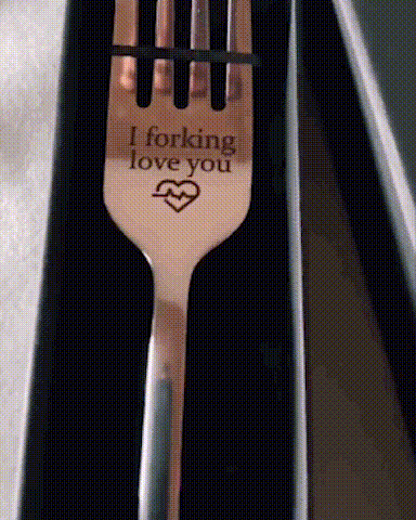 🍴 Engraved Fork💝 - (🌹Valentine's Gift for the One You Adore!🎁 )