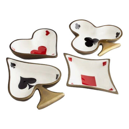 😍Last day! 💥Special offer - Enamelled Metal Playing Card Dishes