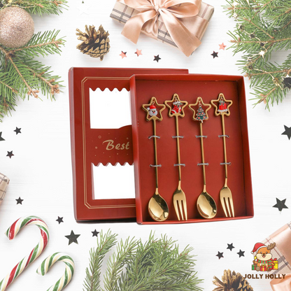 🎄Christmas Promotion 🔥 Christmas Cutlery Set